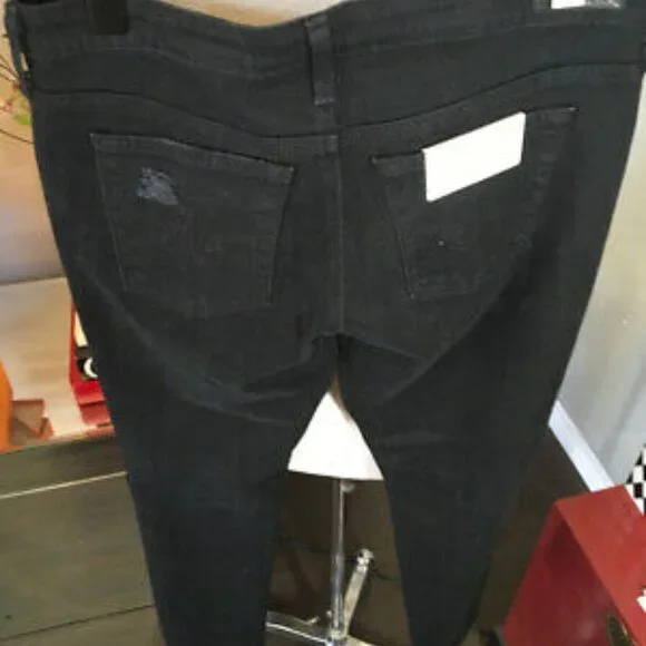 Adriano Goldschmed Black Stretch Cigarette Jeans